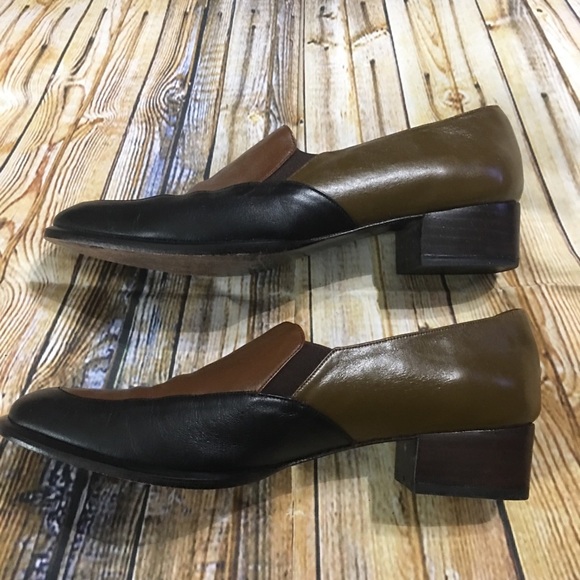 Chiarini Buenos Aires Leather Block Heels - Picture 4 of 6